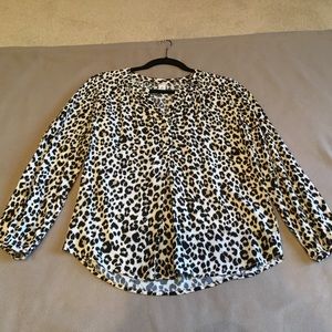 Woman’s animal print shirt